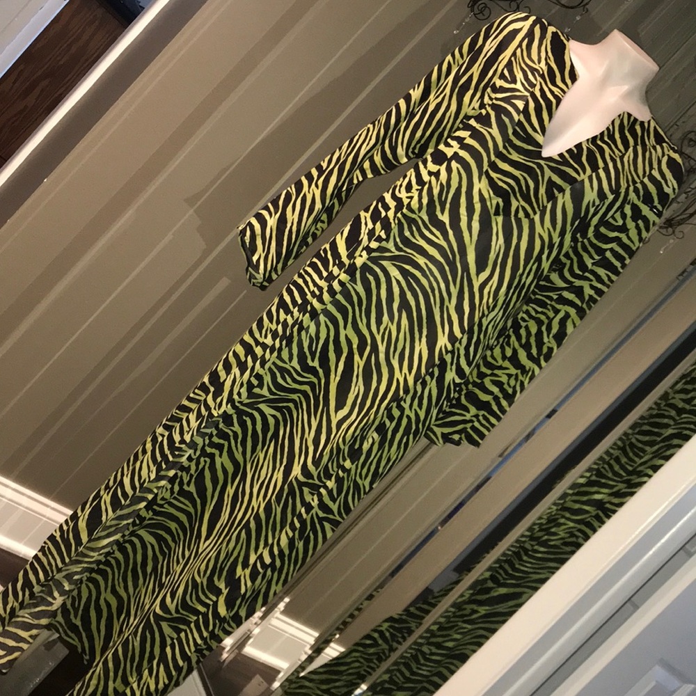 Victoria’s Secret Sheer Zebra Dress Size Med